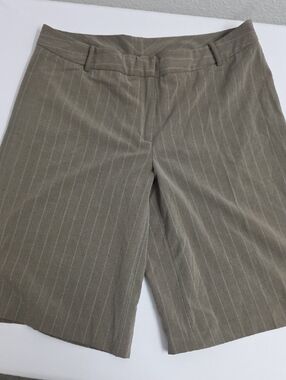Kenzie Grey Pinstripe Tailored Shorts